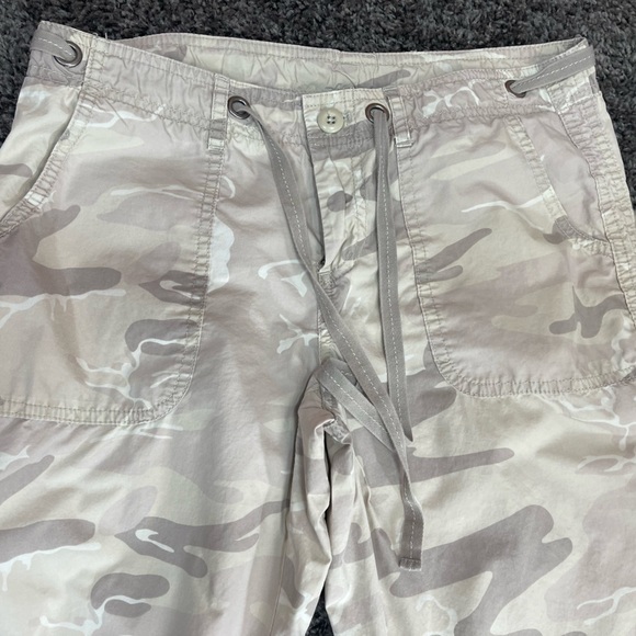 London Jean Victoria’s secret 100% cotton low mid rise tan camo pants women’s 4 - Picture 4 of 11